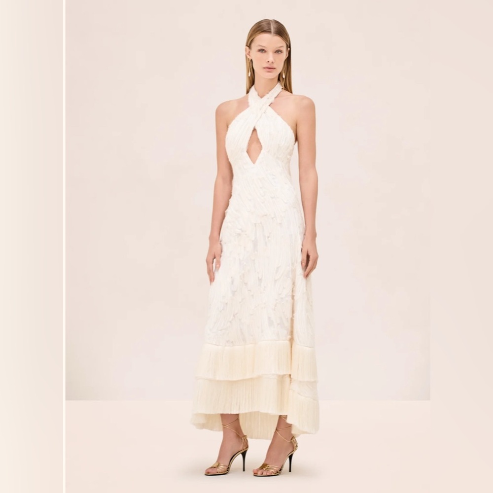 Alexis Ambrosia Dress. White. Size Large. Like new. Worn to dinner one time.